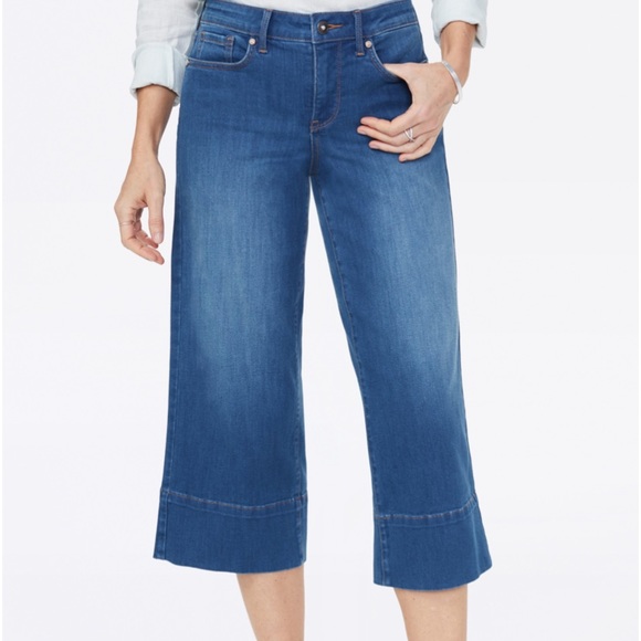 NYDJ Wide Leg Capri Jean size 2